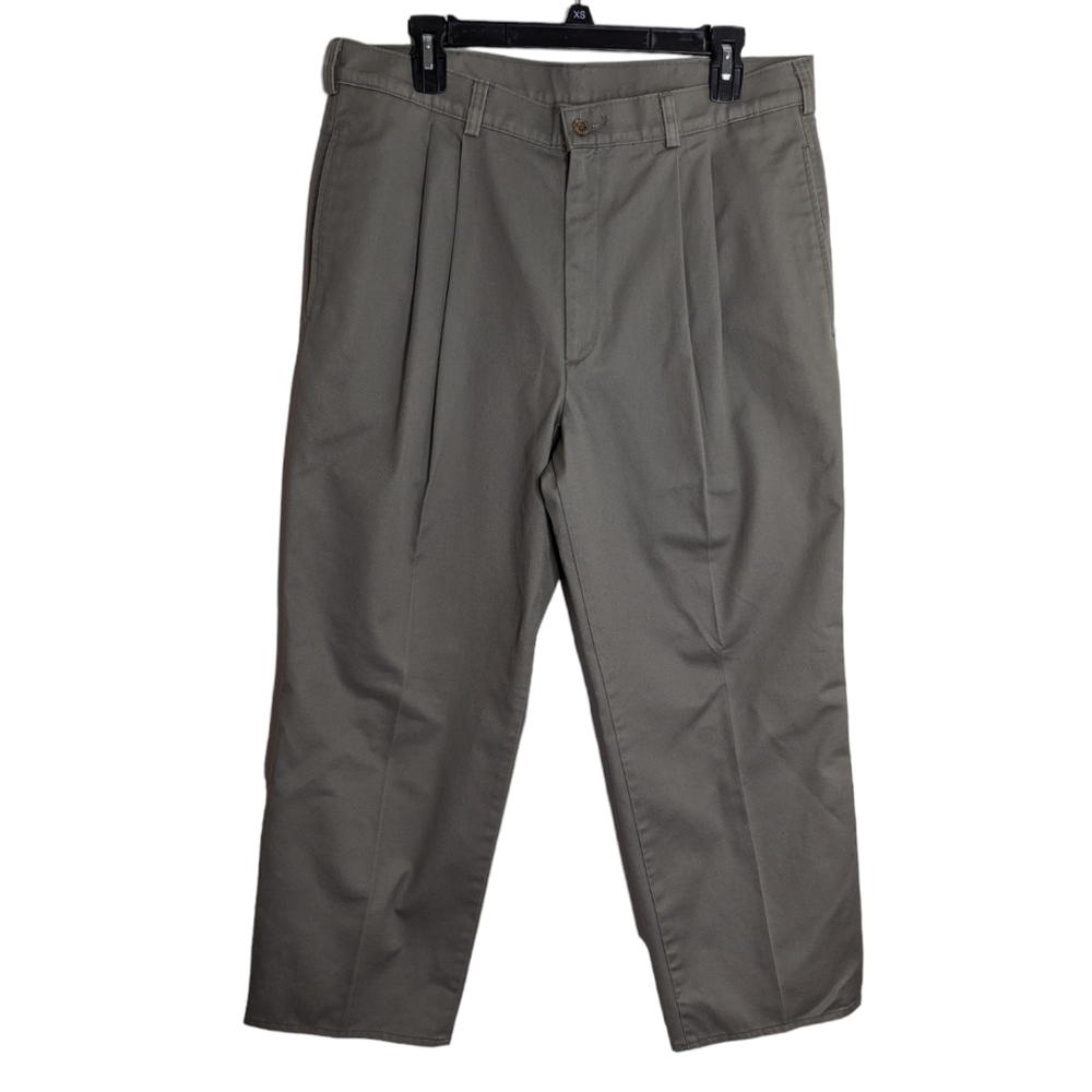 Duxbax Vintage Cotton Pleated‎ Pants 36x29  Made in USA